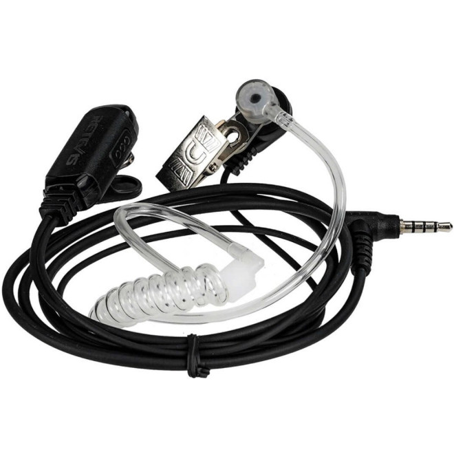 Μικρόφωνο Ακουστικό Retevis EAY001 G-Hook Earpiece Μονό με Κρυφό Βύσμα 3.5mm Jack για τον Πομποδέκτη B63S Transparent 