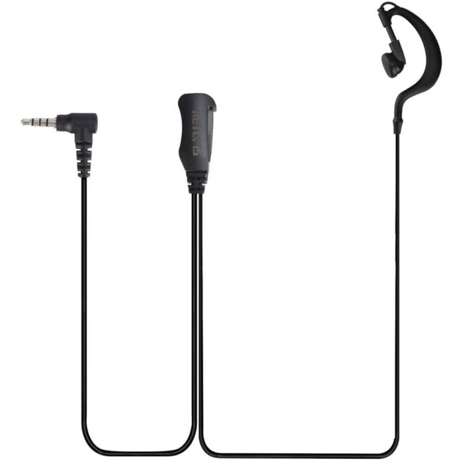 Μικρόφωνο Ακουστικό Retevis EEY002 G-Hook Earpiece Μονό με Βύσμα 3.5mm Jack για τον Πομποδέκτη B63S Black