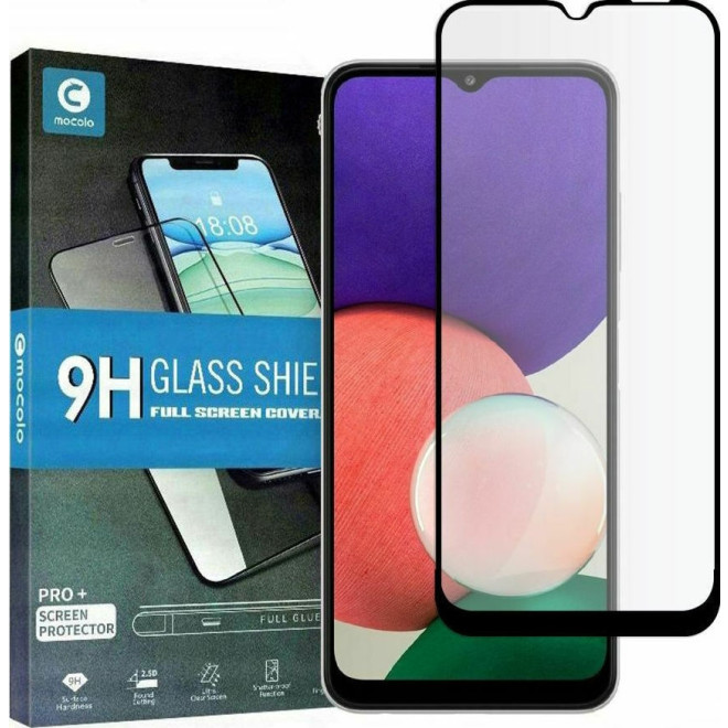 Mocolo TG+ Full Glue Tempered Glass - Fullface Αντιχαρακτικό Γυαλί Samsung Galaxy A22 5G - Black