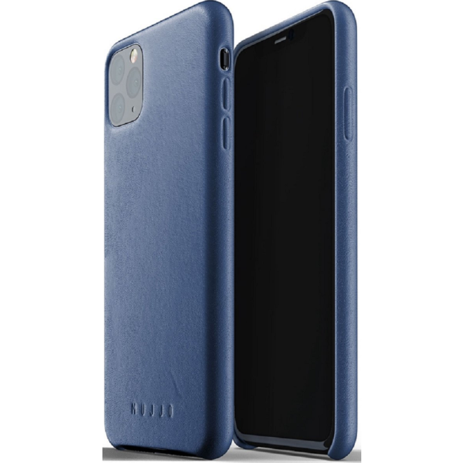 MUJJO Full Leather Case - Δερμάτινη Θήκη Apple iPhone 11 Pro Max - Blue
