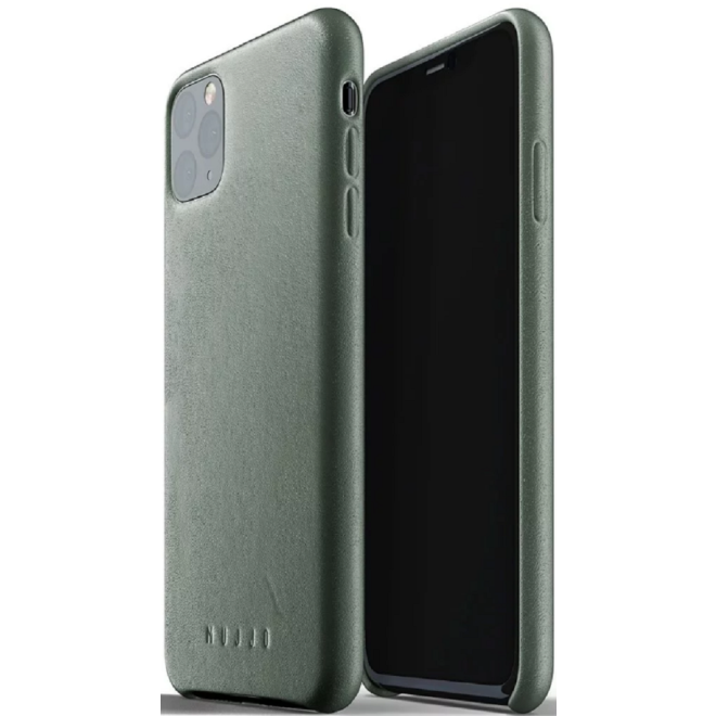 MUJJO Full Leather Case - Δερμάτινη Θήκη Apple iPhone 11 Pro Max - Slate Green