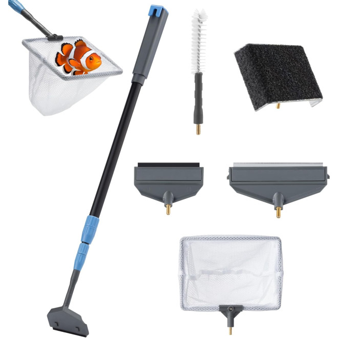 Navaris‎ 5 in 1 Fish Tank Cleaning Set - Σετ 5 σε 1 Κιτ Καθαρισμού & Συντήρησης Δεξαμενής Ψαριών / Ενυδρείου