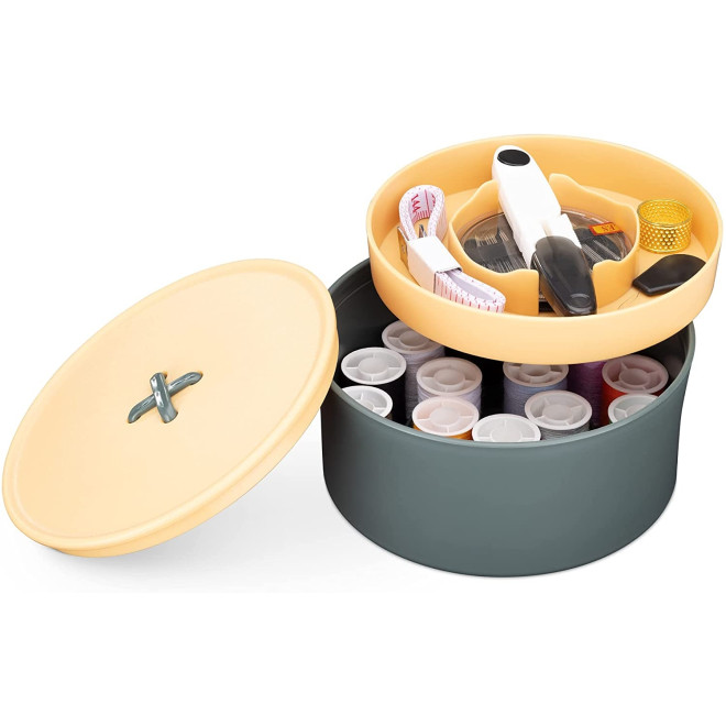 Navaris Button Sewing Kit - Σετ Ραπτικής - 52 Τεμάχια - Dark Green