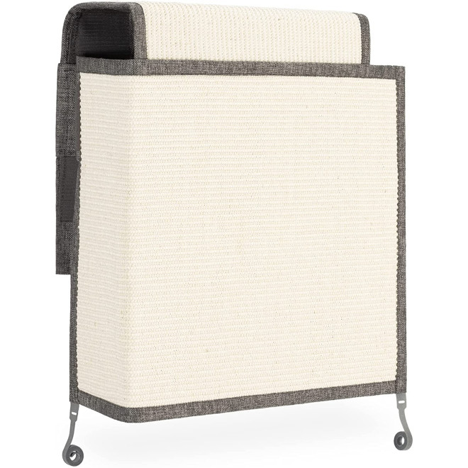 Navaris Cat Scratching Mat for Sofa - Προστατευτικό για Αριστερή Πλευρά Καναπέ από Γρατζουνιές Γάτας - 70 x 10 x 50 cm - Left - Grey / Beige
