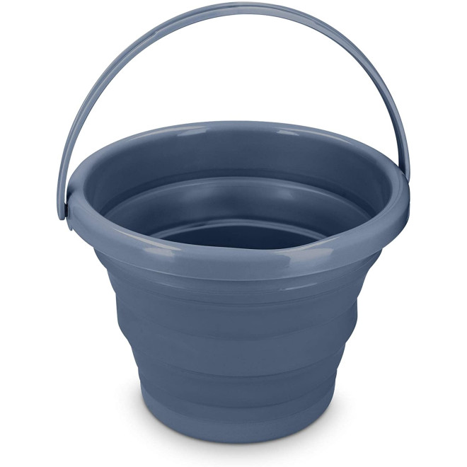 Navaris Collapsible Bucket - Φορητός και Πτυσσόμενος Κουβάς - Medium - 5L - Dark Blue