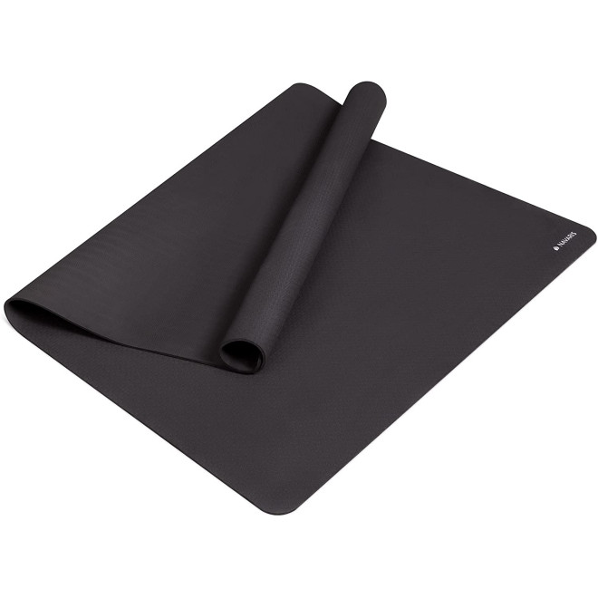 Navaris Extra Large Yoga Mat - Στρώμα για Γυμναστική / Yoga / Pilates - XXL - 180 x 120 x 0.6 cm - Black
