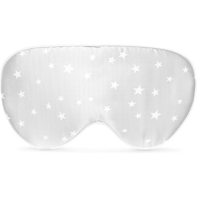 Navaris Silk Eye Mask Blindfold - Μάσκα Ύπνου / Ταξιδιού - Grey / White