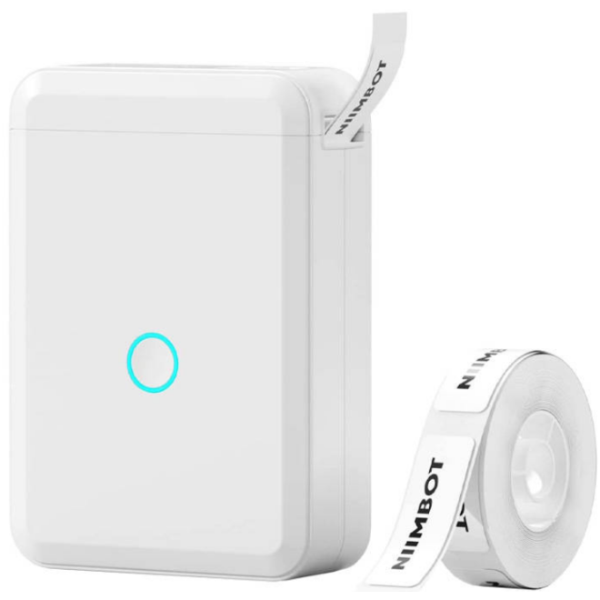 Niimbot D110 Label Printer - Φορητός Bluetooth Εκτυπωτής Ετικετών / Μονός Ηλεκτρονικός Ετικετογράφος Χειρός - Whit