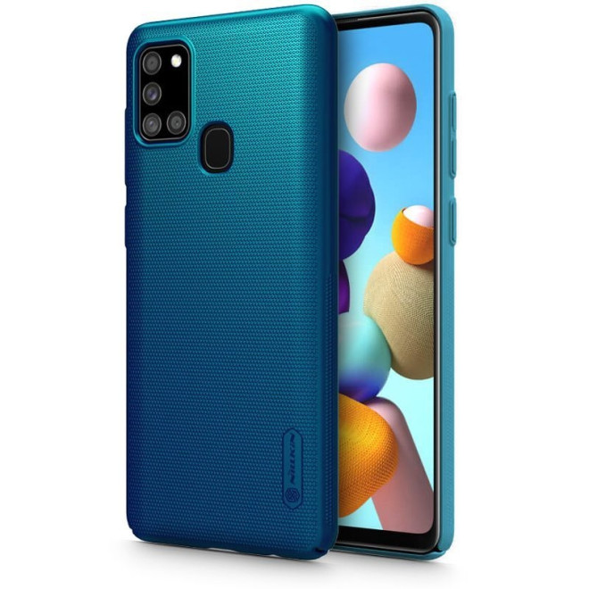 Nillkin Θήκη Super Frosted Shield Samsung Galaxy M31 & Kickstand - Peacock Blue