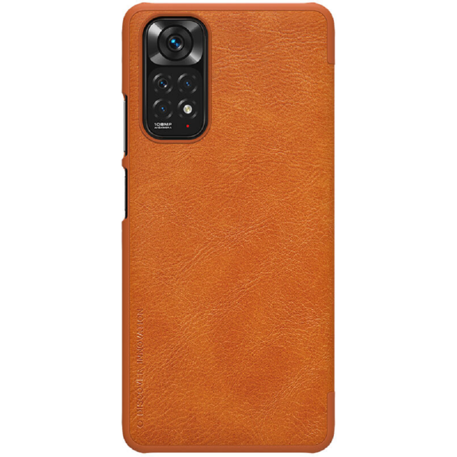 Nillkin Qin Leather Case - Flip Θήκη Πορτοφόλι Xiaomi Redmi Note 11 / 11S - Brown