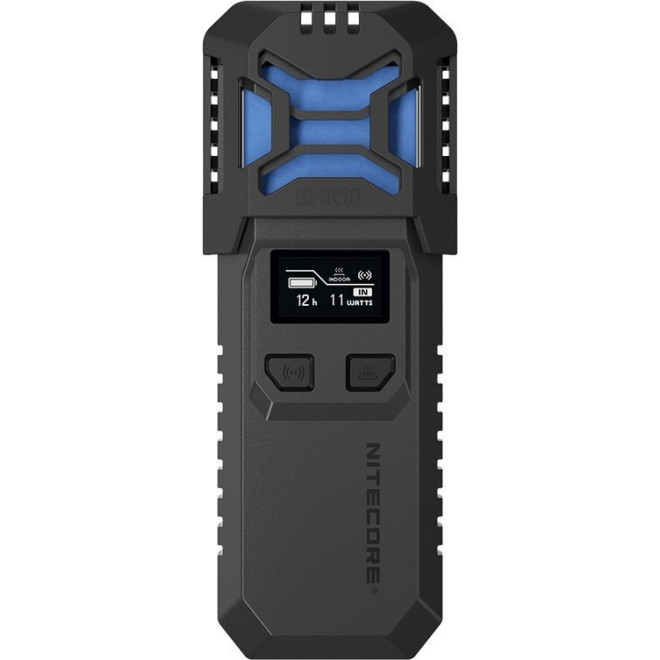 Nitecore EMR10 - Φορητός Αδιάβροχος Επαναφορτιζόμενος Απωθητής Εντόμων με Οθόνη LED / Εντομοαπωθητικό Για Κουνούπια / PowerBank 10.000mAh με 1 x Type-C - 18W