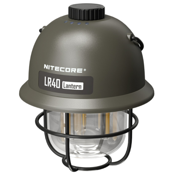 Nitecore LR40 Επαναφορτιζόμενος Φακός LED / Φανάρι / PowerBank - 100 Lumens - Μπαταρία 4000 mAh - Army Green