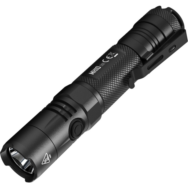 Nitecore MH12V2 - Αδιάβροχος Επαναφορτιζόμενος Φακός LED Multi Task Hybrid - 1200 Lumens - Μπαταρία 5000 mAh - Black