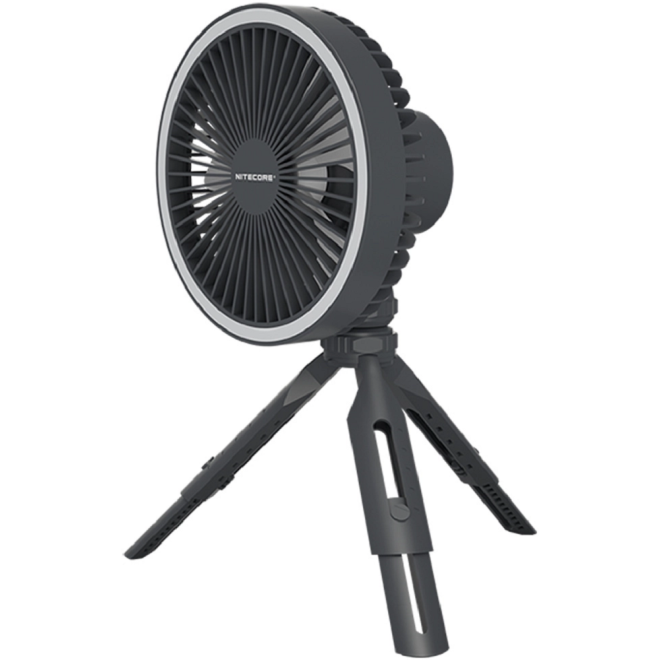 Nitecore NEF10 Multifunctional Electric Fan - Πολυχρηστικός Ανεμιστήρας 3 Επιπέδων με LED Φωτισμό & PowerBank με 1 x USB-A - 10W - 10.000mAh - Grey