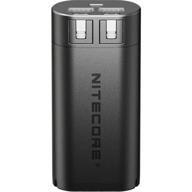 Nitecore NPB2 WaterProof Powerbank - Αδιάβροχη Φορητή Μπαταρία 10000mAh με 2 x USB-A - 18W - IP68 - Black