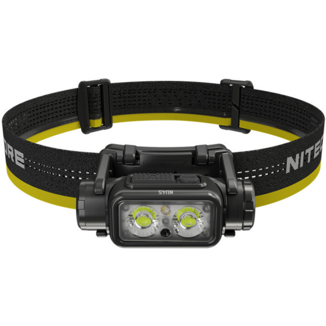 Nitecore NU45 Headlamp - Αδιάβροχος Επαναφορτιζόμενος Φακός Κεφαλής LED - 1700 Lumens - Μπαταρία 4000 mAh - Black
