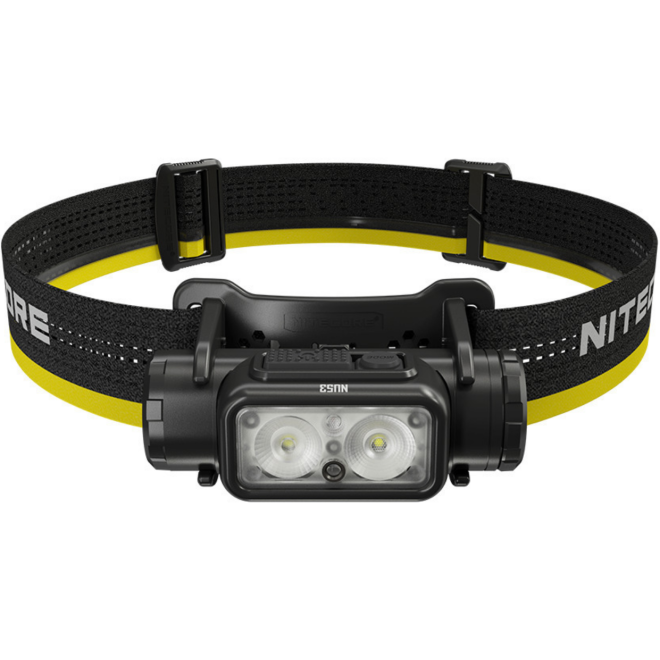 Nitecore NU53 Headlamp - Αδιάβροχος Επαναφορτιζόμενος Φακός Κεφαλής LED - 1800 Lumens - Μπαταρία 6000 mAh - Black