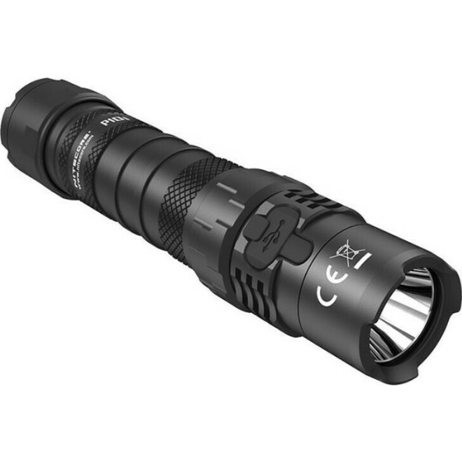 Nitecore Precise P10i - Αδιάβροχος Επαναφορτιζόμενος Φακός LED Tactical / Strobe Ready - 1800 Lumens - Μπαταρία 4000 mAh - Black