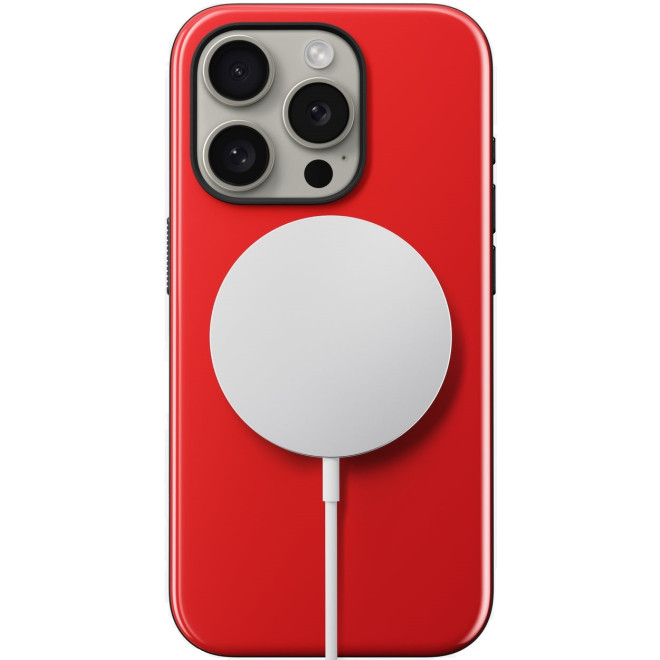 Nomad Sport Case - Σκληρή Θήκη MagSafe με TPU Bumper - Apple iPhone 15 Pro - Night Watch Red Nomad Sport Case - Σκληρή Θήκη MagSafe με TPU Bumper - Apple iPhone 15 Pro - Night Watch Red