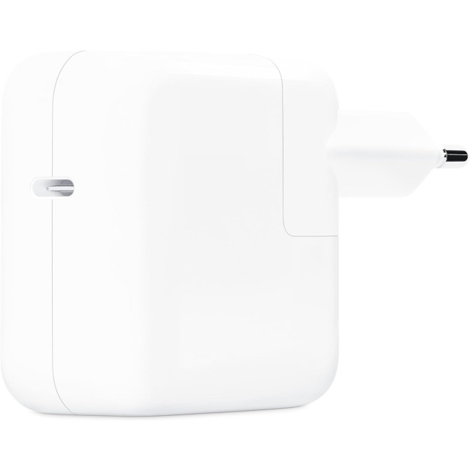 Official Apple 30W USB-C Power Adapter New - Ταχυφορτιστής Ταξιδιού / Αντάπτορας με 1 x Type-C - 30W - White