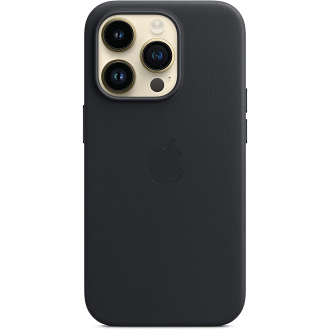 Official Apple Leather Case - Δερμάτινη Θήκη με MagSafe Apple iPhone 14 Pro Max - Midnight