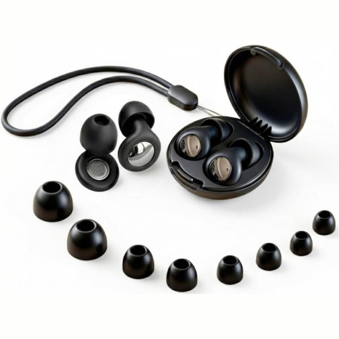 Ωτοασπίδες Tech-Protect QuietFit Earplugs Σιλικόνης Επαναχρησιμοποιούμενες με Θήκη & Λουράκι 4 Μεγέθη Black