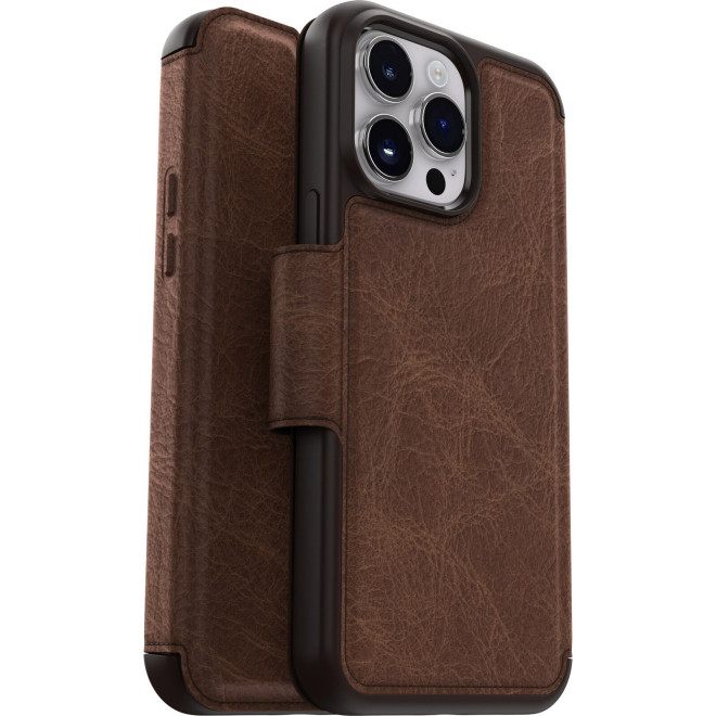 Otterbox Strada - Premium Δερμάτινη Θήκη - Πορτοφόλι Apple iPhone 14 Pro Max - Espresso Brown