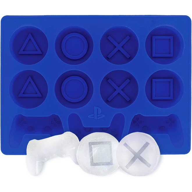Paladone PlayStation Ice Cube Tray - Παγοθήκη 11 Θέσεων από Αντικολλητική Σιλικόνη - Blue