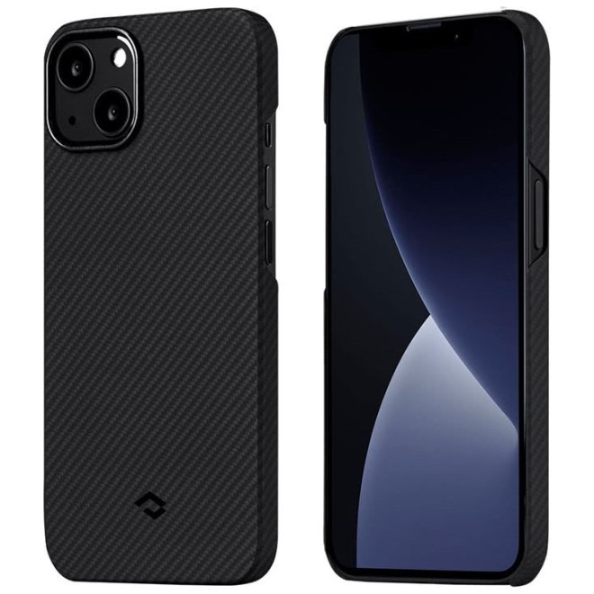 Pitaka Air Case - Θήκη Kevlar Body Apple iPhone 13 - 0.6mm - Black / Grey