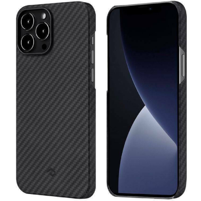 Pitaka MagEZ Case 2 - MagSafe Θήκη Aramid Fiber Body Apple iPhone 13 Pro Max - Black / Grey / Twill
