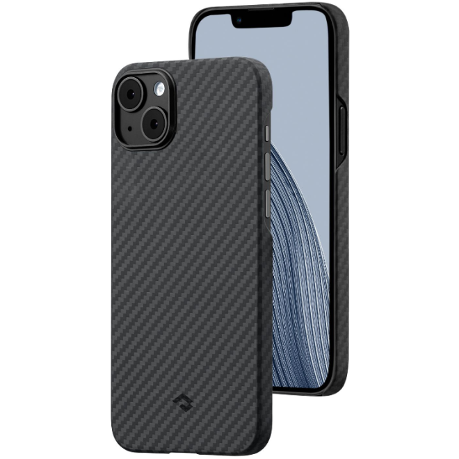 Pitaka MagEZ Case 3 - MagSafe Θήκη Aramid Fiber Body Apple iPhone 14 Plus - 1.05mm - 1500D - Black / Grey / Twill