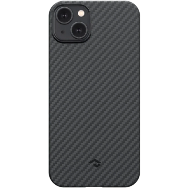 Pitaka MagEZ Case 4 - MagSafe Θήκη Aramid Fiber Body Apple iPhone 15 Plus - 1.15mm - 1500D - Black / Grey / Twill
