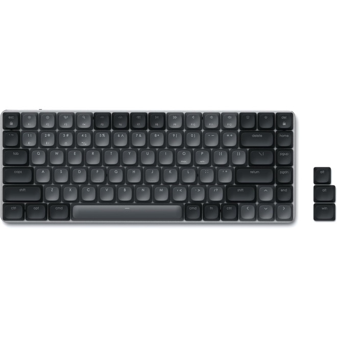 Πληκτρολόγιο Satechi SM1 Slim Mechanical Backlit Bluetooth Keyboard Ασύρματο Μηχανικό με Οπίσθιο Φωτισμό & Brown Διακόπτες Αγγλικό US Dark