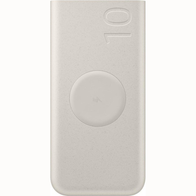 PowerBank Official Samsung External Wireless Battery Pack με Μαγνητική Ασύρματη Φόρτιση & 2 x Θύρες Type-C 25W 10.000mAh Beige