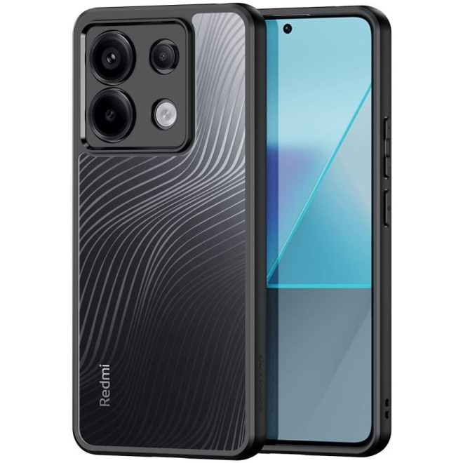 Premium Ημιδιάφανη Σκληρή Θήκη - Xiaomi Redmi Note 13 Pro 5G / Poco X6 - DuxDucis Aimo Series - Black