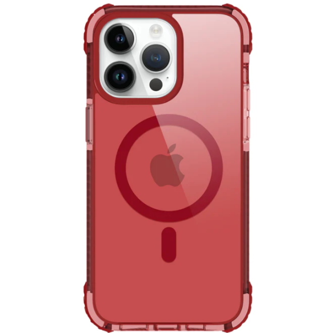 Prodigee Safetee Neo + Mag - Σκληρή Ανθεκτική Ημιδιάφανη Θήκη MagSafe - Apple iPhone 15 Pro - Ruby