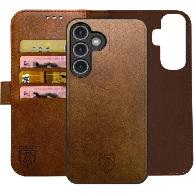 PU Θήκη Πορτοφόλι - Samsung Galaxy S24 Plus - Rosso Element 2 in 1 - Brown