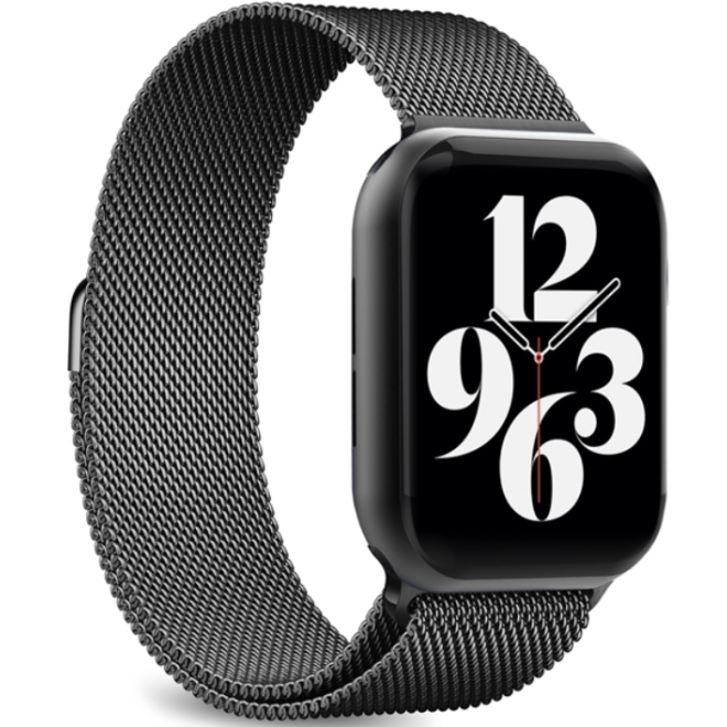 Puro Milanese - Μεταλλικό Λουράκι Apple Watch SE/10/9/8/7/6/5/4 (42/41/40mm) - Black