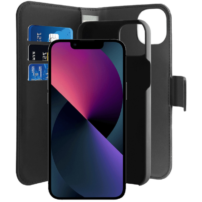 Puro Θήκη - Πορτοφόλι Wallet Detachable 2 in 1 - Apple iPhone 14 / 13 - Black