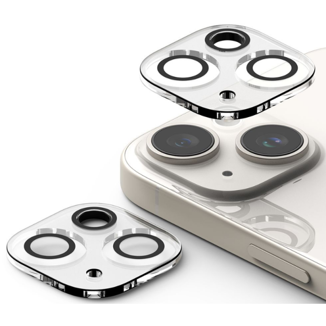 Ringke Camera Protector Full Cover Glass - Αντιχαρακτικό Γυαλί για Φακό Κάμερας Apple iPhone 15 / 15 Plus - 2 Τεμάχια - Clear