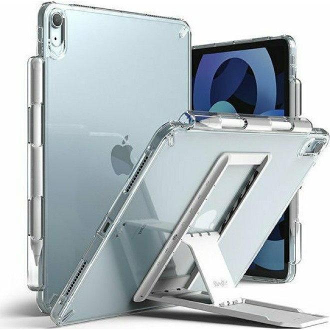 Ringke Fusion Combo Outstanding - Θήκη Apple iPad Air 7 2025 11" / iPad Air 6 2024 11" / Air 5 2022 10.9" / Air 4 2020 10.9" - Clear / Light Gray