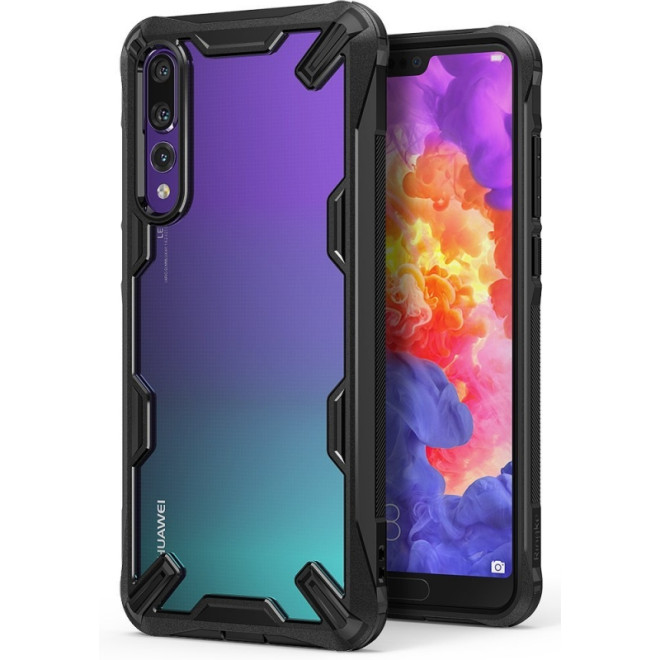 Ringke Fusion-X Θήκη Huawei P20 Pro με TPU Bumper - Black 