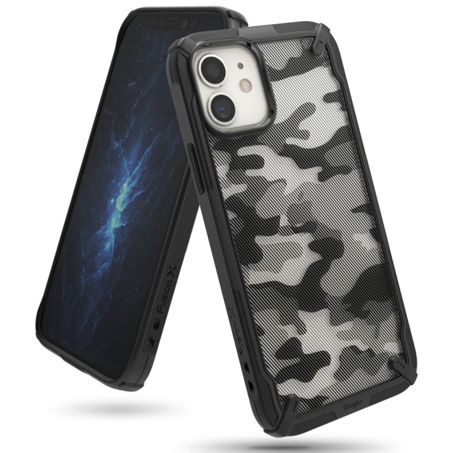 Ringke Fusion-X Θήκη Apple iPhone 12 mini - Camo Black