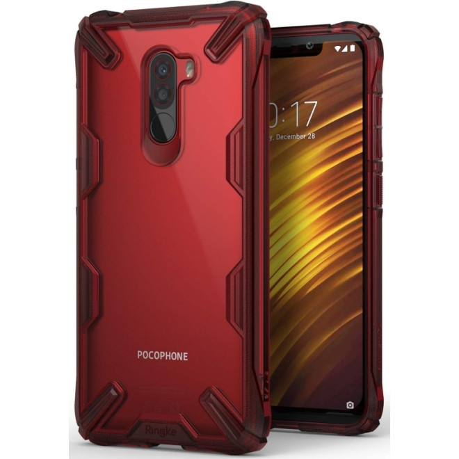 Ringke Fusion X Θήκη Xiaomi Pocophone F1 - Ruby Red