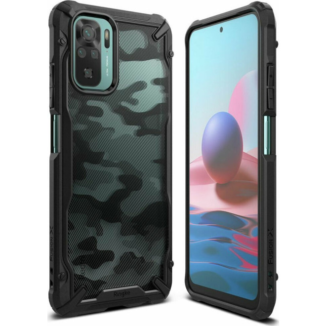 Ringke Fusion X Θήκη Xiaomi Redmi Note 10 / Note 10S - Camo Black