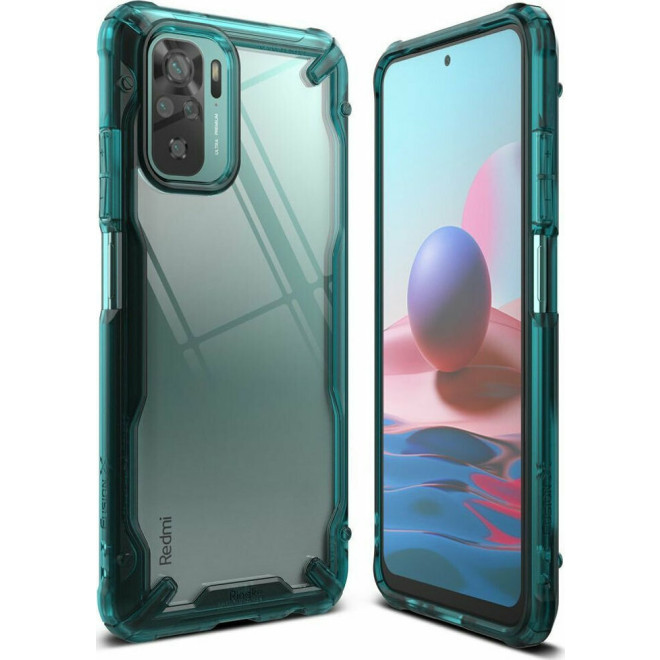 Ringke Fusion X Θήκη Xiaomi Redmi Note 10 / Note 10S - Turquoise Green