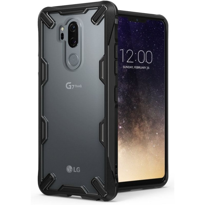 Ringke Fusion-X Θήκη LG G7 ThinQ με TPU Bumper - Black