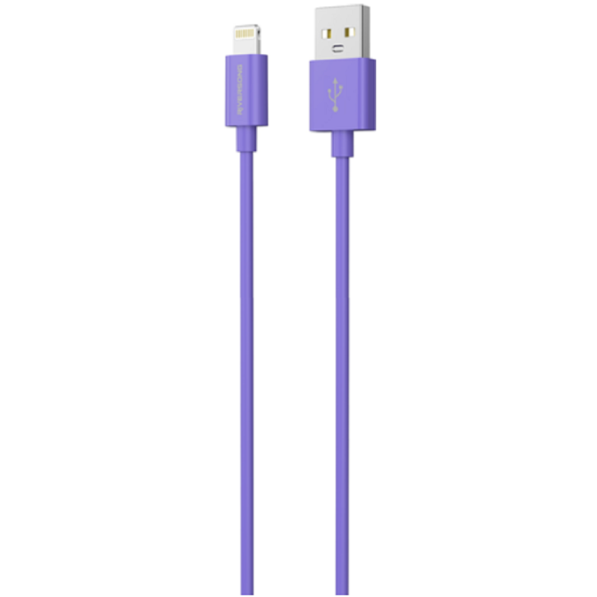 Riversong Lotus 08 - Καλώδιο Φόρτισης και Μεταφοράς Δεδομένων 3A USB σε Lightning - 120cm - Purple