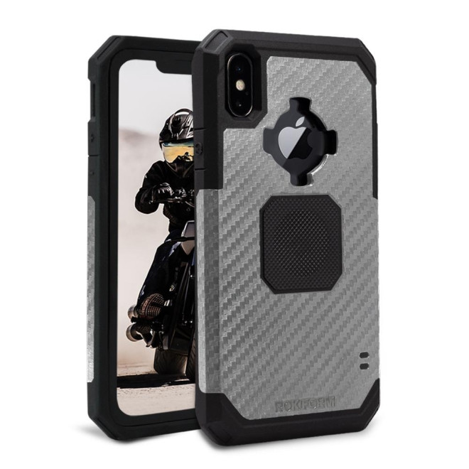 Rokform Rugged Θήκη iPhone XS Max με Μεταλλική Πλάκα για Μαγνητική Βάση Αυτοκινήτου - Gunmetal