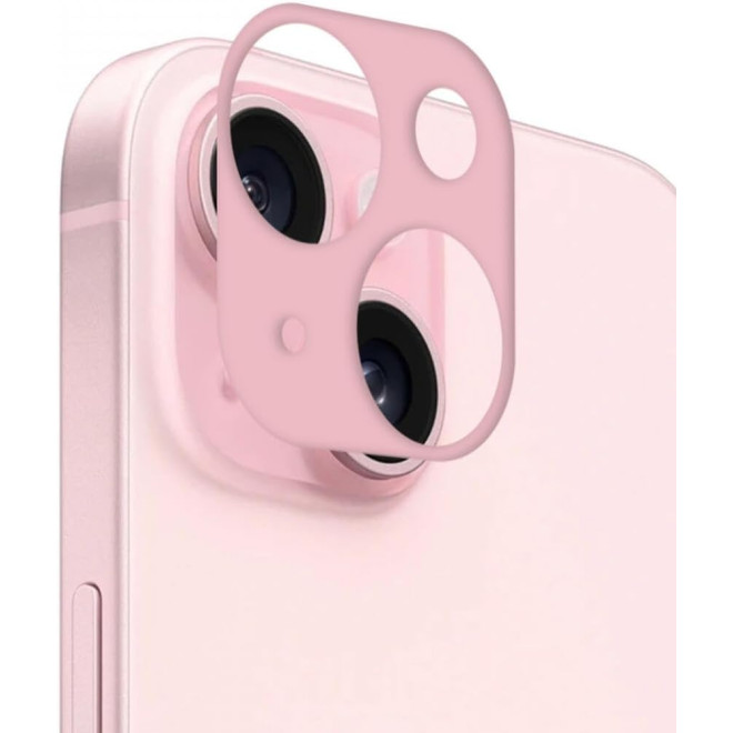 Rosso Camera Lens Protector - Προστατευτικό Κάλυμμα Κάμερας - Apple iPhone 15 / 15 Plus - Pink